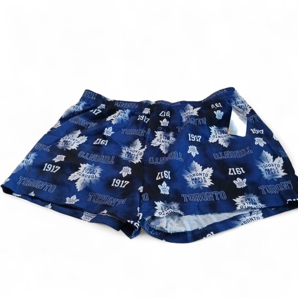 NWT Toronto Maple Leafs Officially Licensed NHL Cotton Boxer Shorts Mens L - Picture 4 of 11